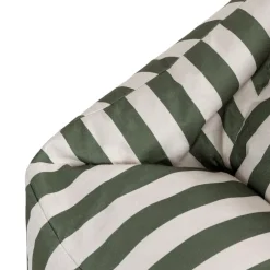icon - Natalia XL Zitzak Fauteuil met Ronde Poef - Gestreept -