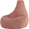 Zitzakken-icon Kinderzitzakken Dalton - Corduroy Zitzak - Oud roze