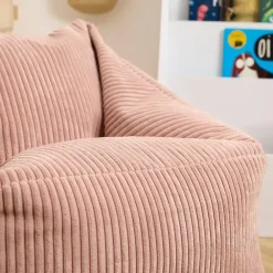 Zitzakken-icon Kinderzitzakken Morgan - Corduroy Zitzak met Vulling - Oud roze