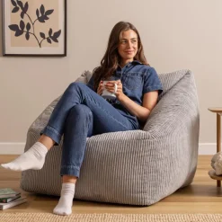 Zitzakken-icon Zitzack Natalia - Corduroy Zitzakfauteuil - Grijs