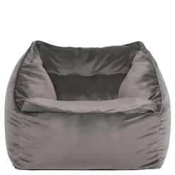 icon Zitzack Natalia - Fluwelen Zitzakfauteuil - Houtskool