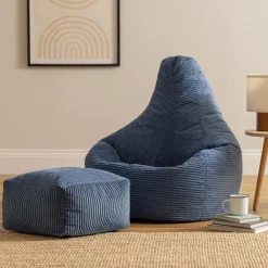 icon Zitzak en Poef Dalton - Corduroy Zitzak - Denimblauw