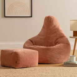 Zitzakken-icon Zitzak en Poef Dalton - Corduroy Zitzak - Oud roze