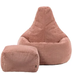 Zitzakken-icon Zitzak en Poef Dalton - Corduroy Zitzak - Oud roze