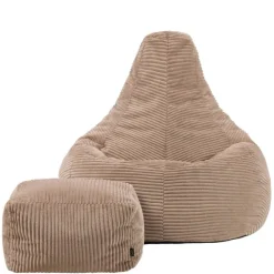 icon Zitzak en Poef Dalton - Corduroy Zitzak - Mokka