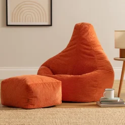 Zitzakken-icon Zitzak en Poef Dalton - Corduroy Zitzak - Oranje