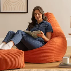 Zitzakken-icon Zitzak en Poef Dalton - Corduroy Zitzak - Oranje