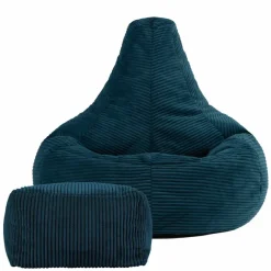 Zitzakken-icon Zitzak en Poef Dalton - Corduroy Zitzak - Blauwgroen
