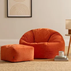 Zitzakken-icon Zitzak en Poef Kingston - Corduroy Zitzak - Oranje
