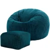 Zitzakken-icon Zitzak en Poef Kingston - Corduroy Zitzak - Blauwgroen