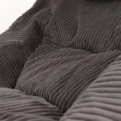 icon Zitzak en XL Poef Morgan - Corduroy Zitzak - Houtskool
