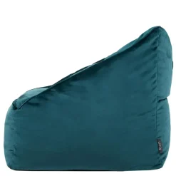 Zitzakken-icon Zitzak en XL Poef Natalia - Fluwelen Zitzak - Blauwgroen