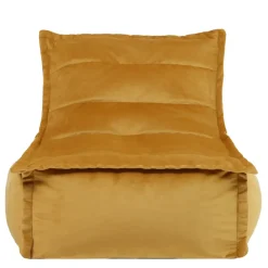 icon Zitzak Lounger Dolce - Fluwelen Zitzak - Geel