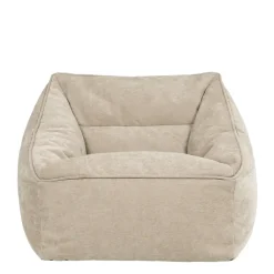 icon Zitzak Natalia - Chenille Zitzak Fauteuil - Beige