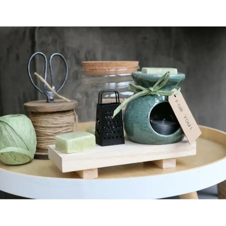 Geurstokjes-Ideas 4 Seasons Ideas4seasons Amberblokjes/geurblokjes - eucalyptus geur - 3x stuks