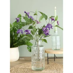 Vazen-Ideas 4 Seasons Ideas4Seasons Flesvaas Berlin - glas - transparant - D9 x H21 cm