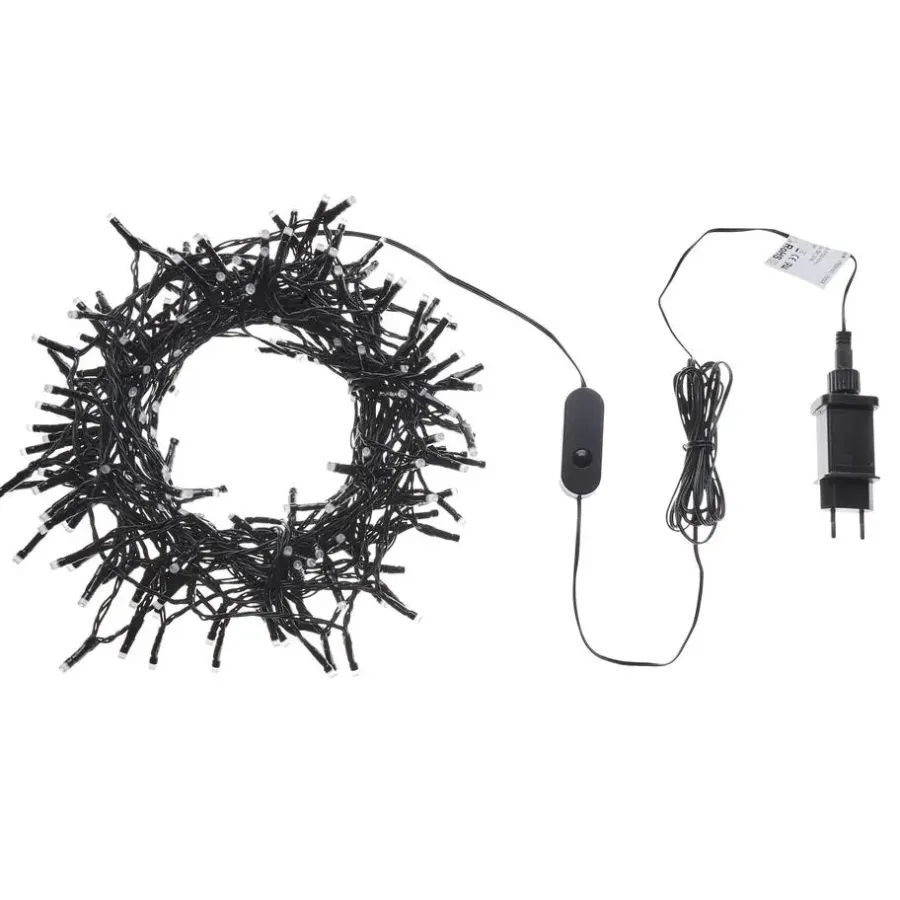Kerstverlichting-Beliani IGALIKU - LED kerstverlichting - Zwart - 2700 cm - PVC
