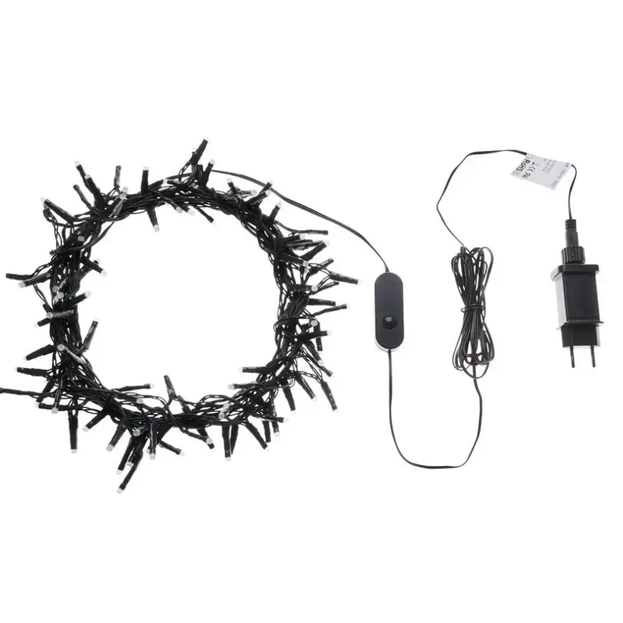 Kerstverlichting-Beliani IGALIKU - LED kerstverlichting - Zwart - 1350 cm - PVC