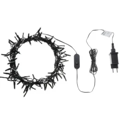 Kerstverlichting-Beliani IGALIKU - LED kerstverlichting - Zwart - 1350 cm - PVC