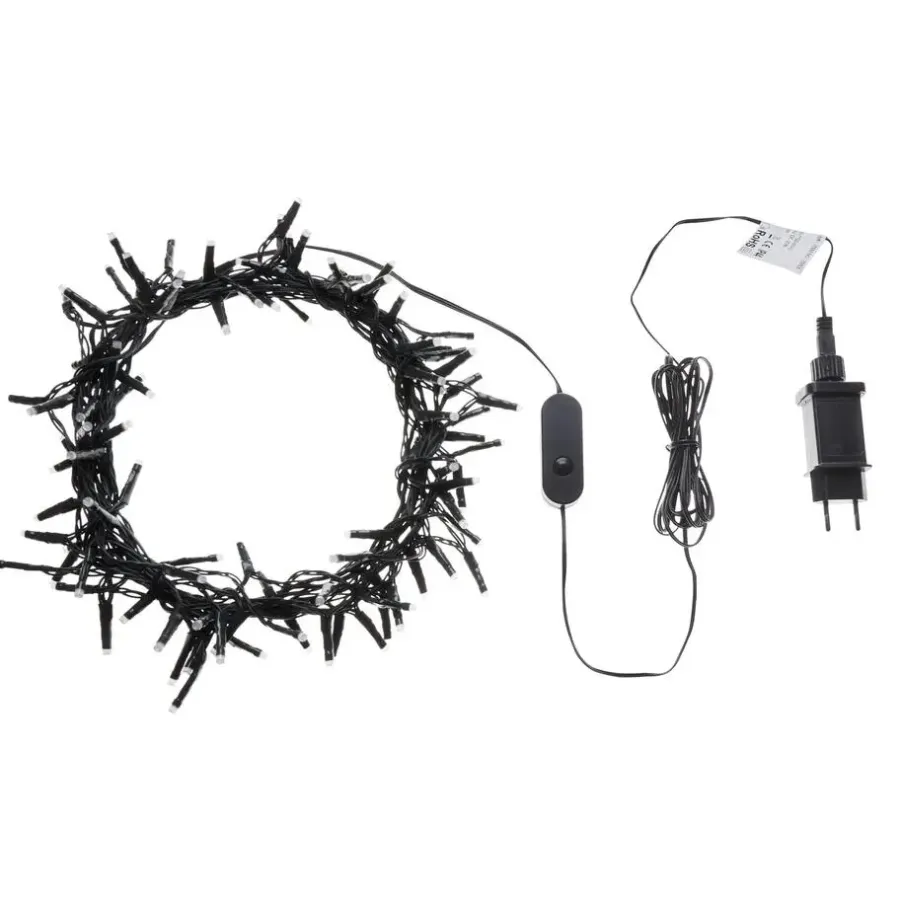 Kerstverlichting-Beliani IGALIKU - LED kerstverlichting - Zwart - 1350 cm - PVC