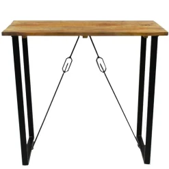 Dimehouse Industriële bartafel Vegas 130x70x110 cm Mangohout - Mangohout - Bruin