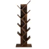 Merkloos Industriële Boekenkast - Vintage - 8 Planken - Hout - Bruin