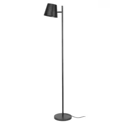 Staande Lampen-Dimehouse Industriële vloerlamp Sienna metaal antraciet - 157x37x157 cm - Metaal - Grijs