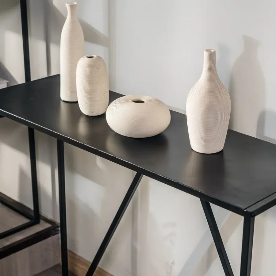 Sidetables-Nordlys Industriële zwarte metalen consolestijl