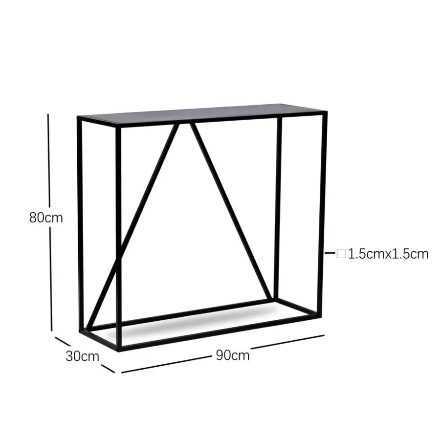 Sidetables-Nordlys Industriële zwarte metalen consolestijl
