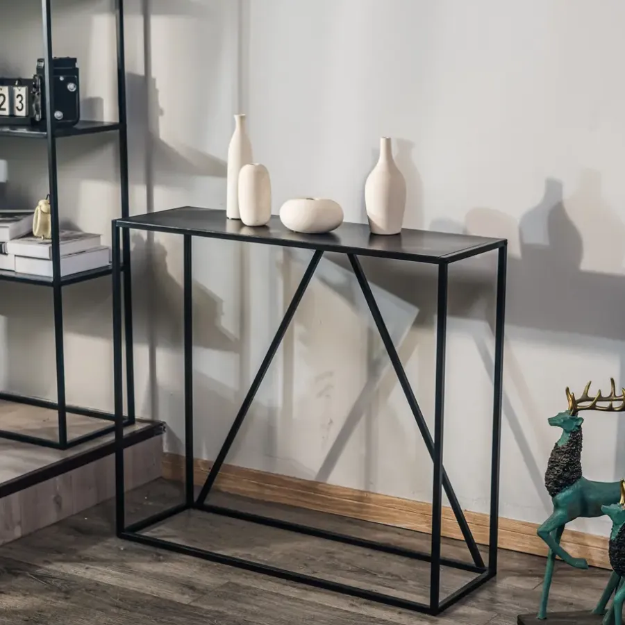 Sidetables-Nordlys Industriële zwarte metalen consolestijl