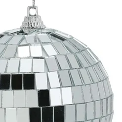 Kerstdecoratie-Inge-glas Inge Christmas Decor Disco kerstbal - zilver - D9 cm - discobal