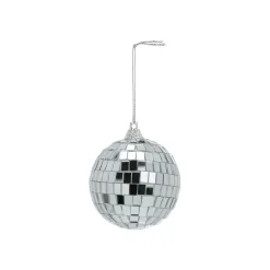 Inge-glas Inge Christmas Decor Disco kerstbal - zilver - D7 cm - glas/foam