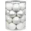 Inge-glas Inge Christmas Goods Kerstballen - 20 stuks - wit mix - 6 cm