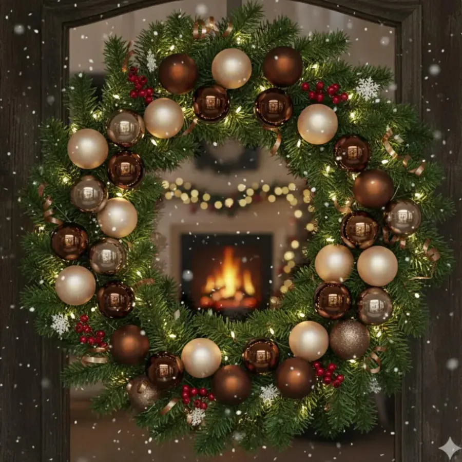 Kerstballen|Kerstdecoratie-Inge-glas Inge Christmas kleine kerstballen - 36x st - bruin - 4 cm - glas