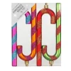 Kerstballen|Kerstdecoratie-Inge-glas Inge goods Kersthangers - 4x - zuurstokken - gekleurd - 14 cm