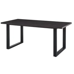 Rechthoekige Eettafels-Interiax Eettafel 'Oliver' 180 cm Decor Donkerbruin