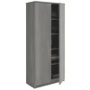 Interiax Kledingkast 'Amelie' - Grijze Eik - 2 Deurs - 180x80x40 cm
