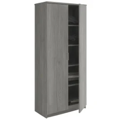 Interiax Kledingkast 'Amelie' - Grijze Eik - 2 Deurs - 180x80x40 cm