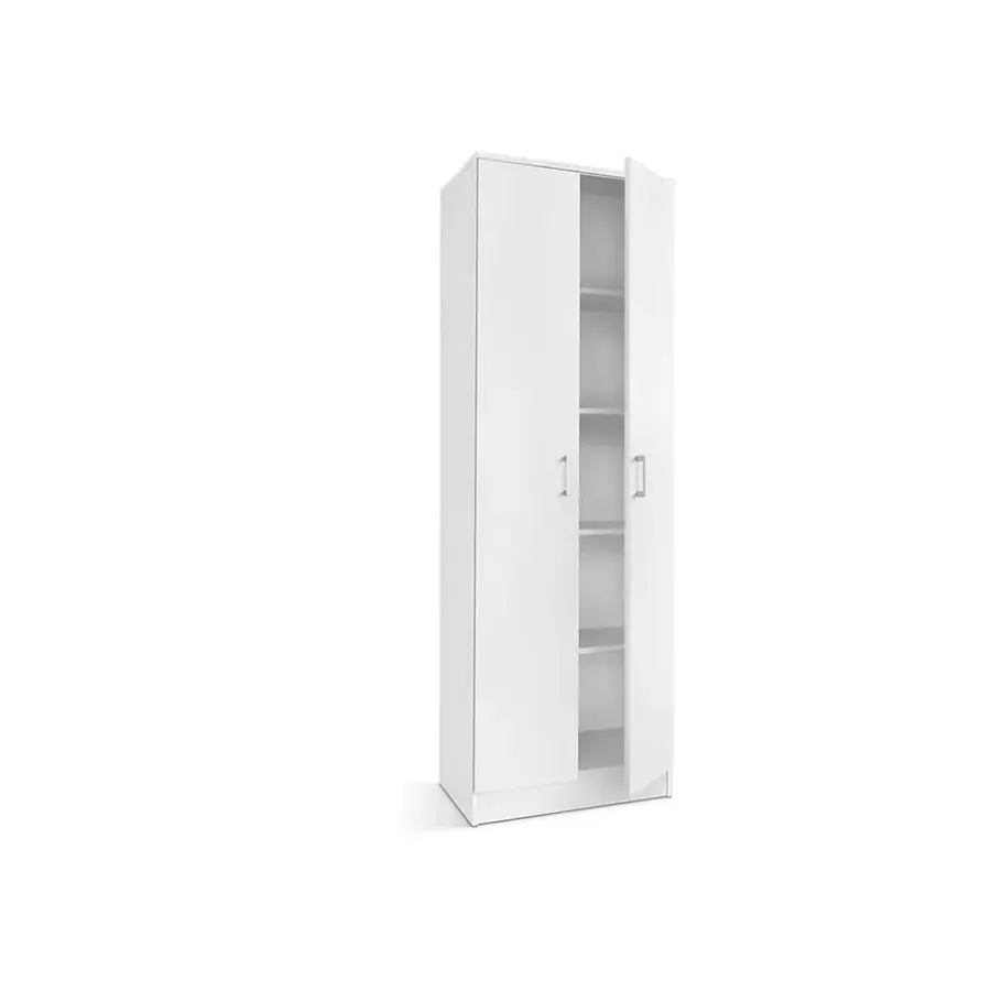 Interiax Kledingkast 'Amelie' - Wit - 2 Deurs - 180x60x40 cm