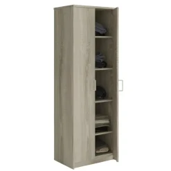 Interiax Kledingkast 'Amelie' - Sonoma Eik - 2 Deurs - 180x60x40 cm