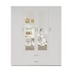 Interiax Kledingkast 'Lena' - Sonoma Eik - 4 Deurs - 185x160x52cm
