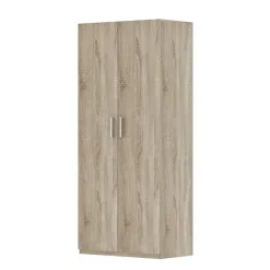Interiax Kledingkast 'Mila' - Sonoma Eik - 2 Deurs - 180x80x42 cm
