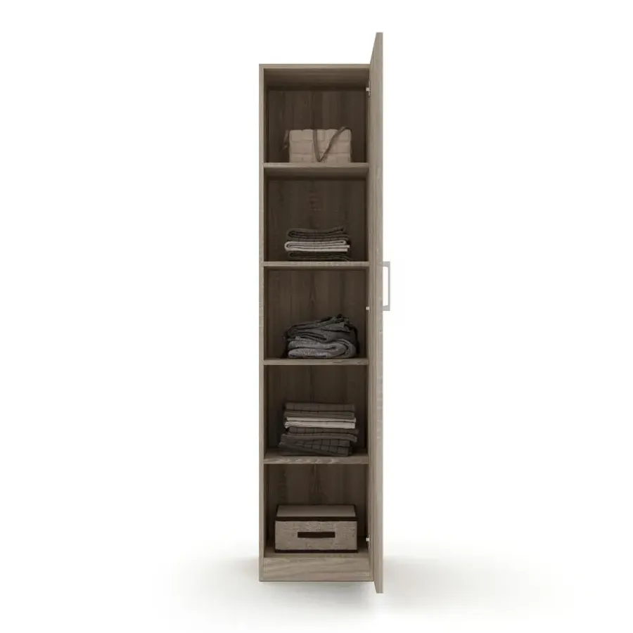 Interiax Kledingkast 'Mila' - Sonoma Eik - 1 Deurs - 180x40x42 cm