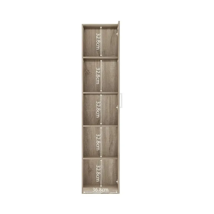 Interiax Kledingkast 'Mila' - Sonoma Eik - 1 Deurs - 180x40x42 cm