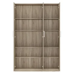 Interiax Kledingkast 'Mila' - Sonoma Eik - 3 Deurs - 180x120x42 cm