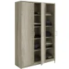 Kledingkasten|Kledingkasten-Interiax Opbergkast - Kledingkast 'Amelie' - Sonoma Eik - 3 Deurs - 180x120x40cm