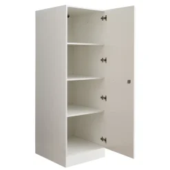 Interiax WASHWALL 'Mary' Wasmachine Opbergkast Wit - 162x50x67.5 cm