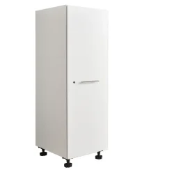 Interiax WASHWALL 'Mary' Wasmachine Opbergkast Wit - 162x50x67.5 cm