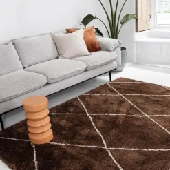 Hoogpolige Vloerkleden-Interieur05 berber vloerkleed Nea roest/creme - 230 x 160 cm