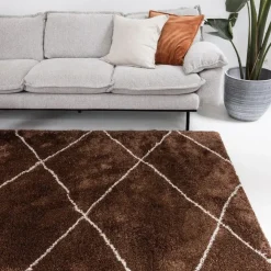 Hoogpolige Vloerkleden-Interieur05 berber vloerkleed Nea roest/creme - 230 x 160 cm